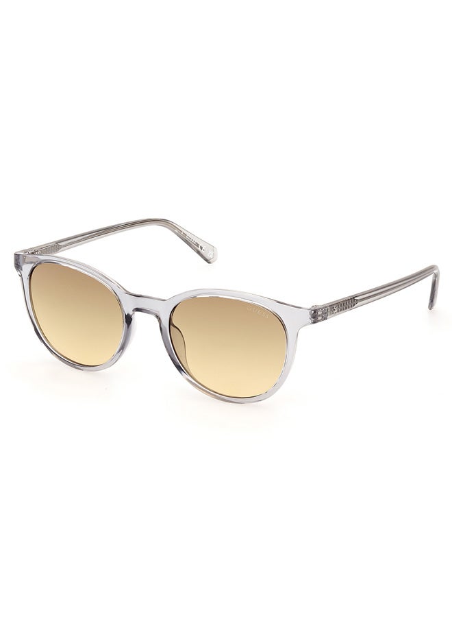 GUESS Men's UV Protection Round Sunglasses - GU0011820F51 - Lens Size: 51 Mm - Image 1